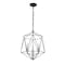 Z-Lite Geo 3 Light Chandelier, Matte Black 918-14MB-CH - alternate 2